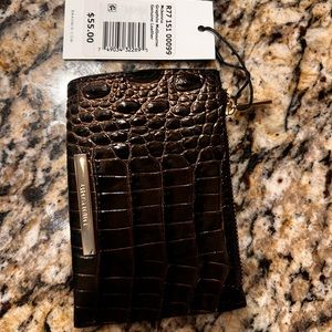 Brahmin McKenna zip top coin purse wallet in Graphite